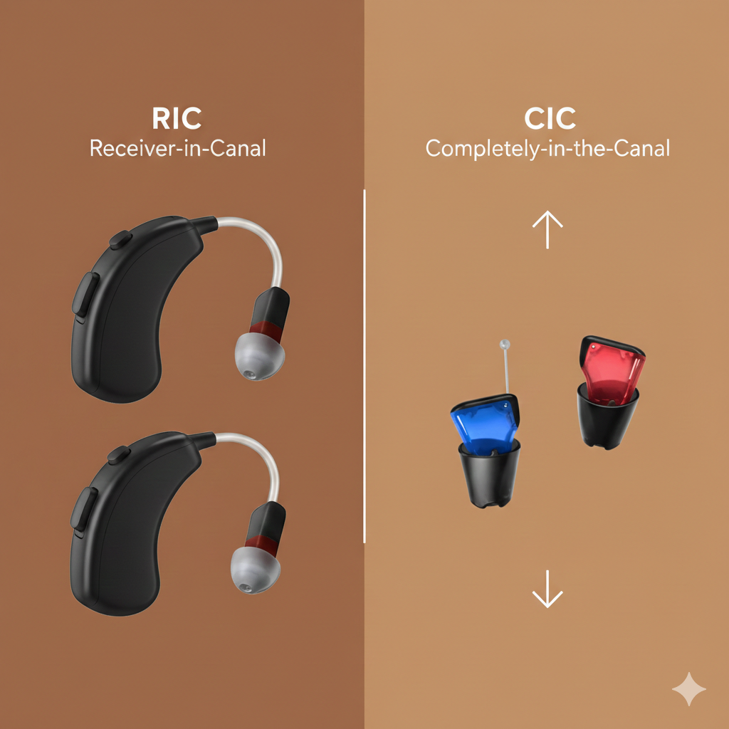 RIC vs CIC Hearing Aids: Complete Comparison Guide 2026