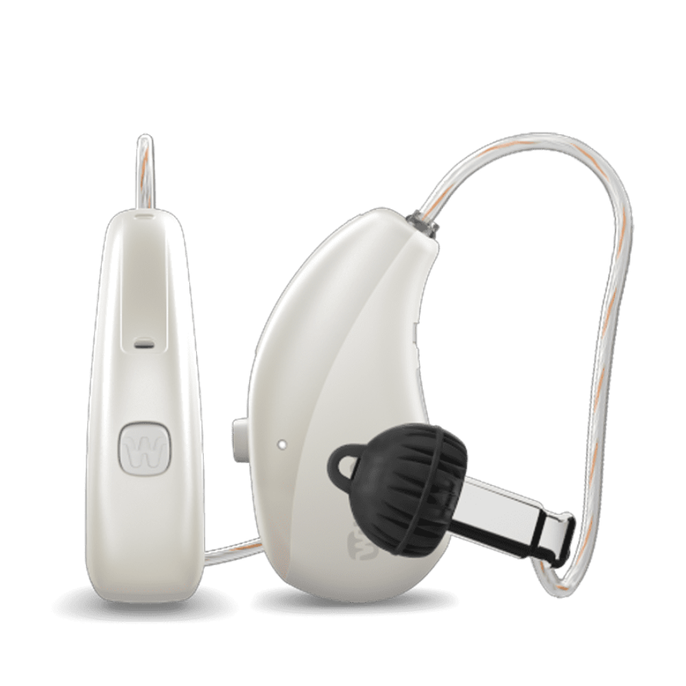 Moment Sheer 440 sRIC R D Pearl white Hearing Aids