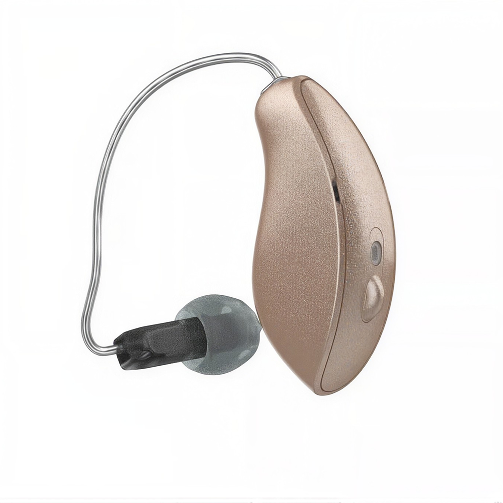 Starkey Omega AI+ mRIC R 16 hearing aid in Beige