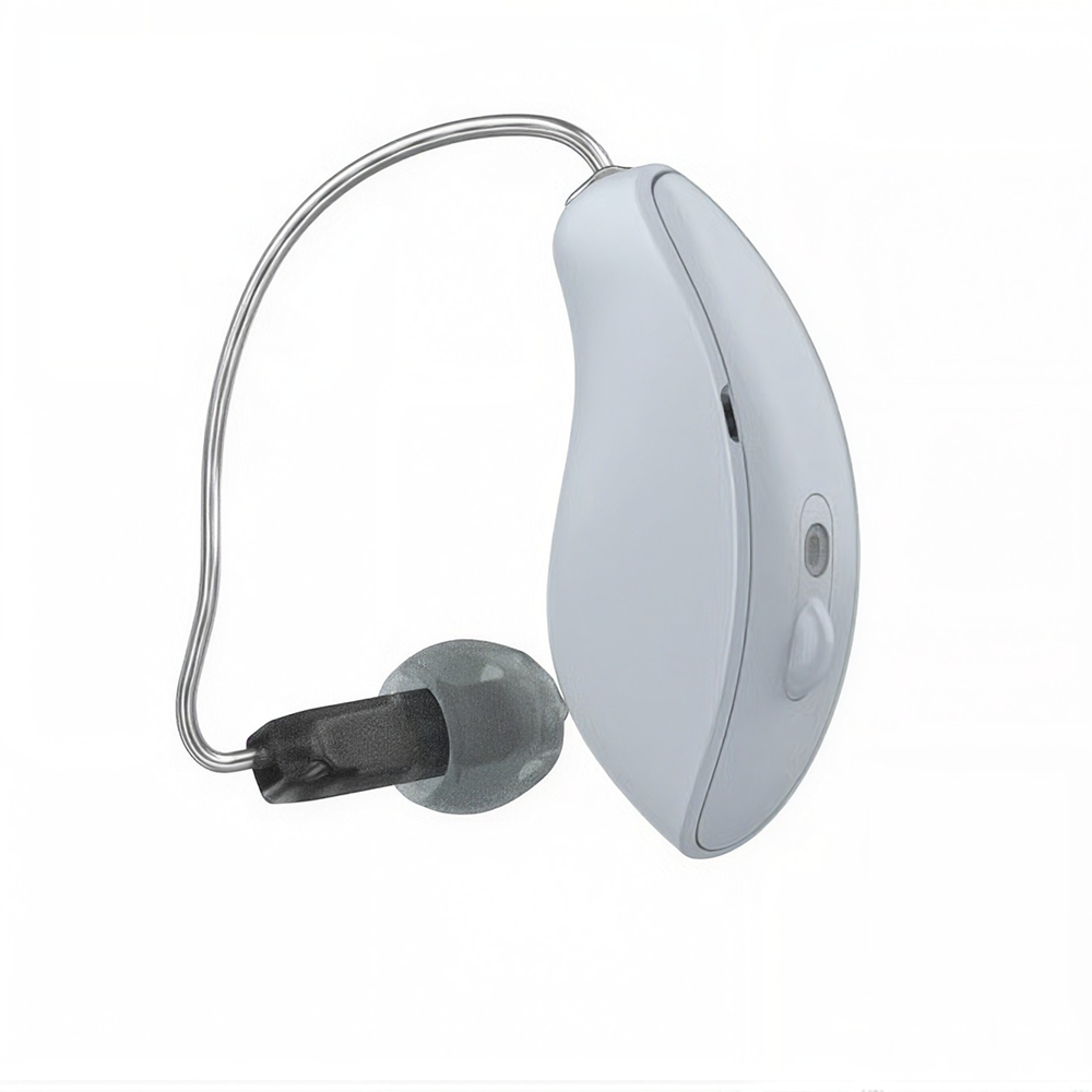 Starkey Omega AI+ mRIC R 16 hearing aid in White