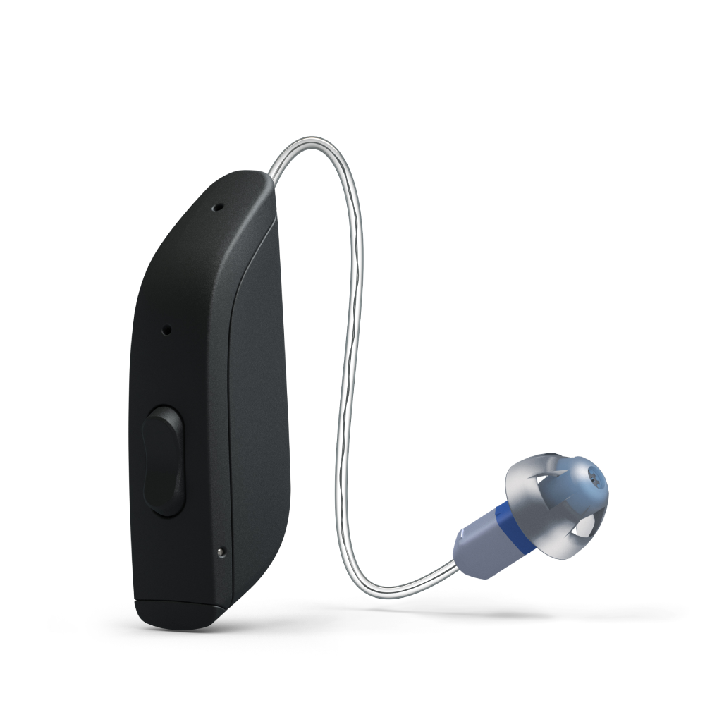 ONE RT961-DRWC Deep Black Hearing Aids