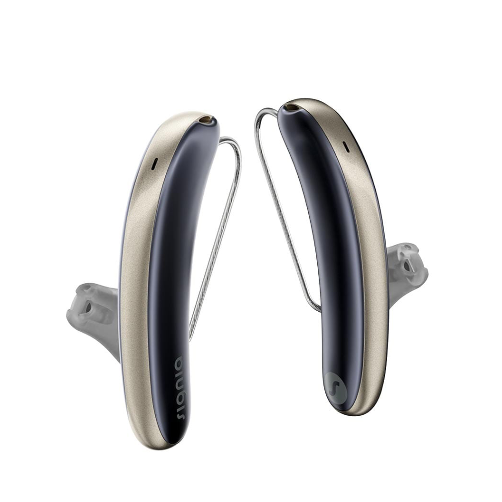 Styletto 7AX Cosmic Blue Fine Gold Hearing Aids