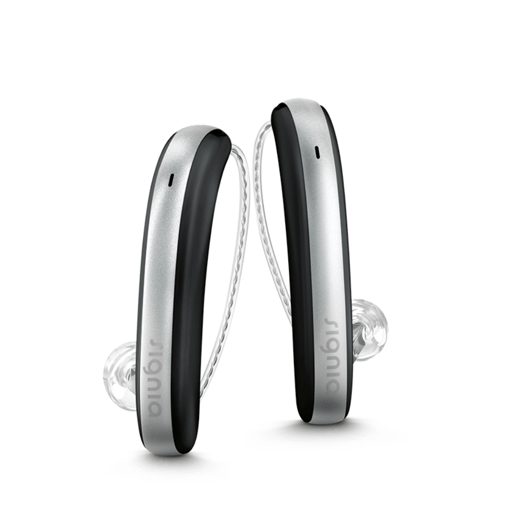 Styletto 3X Black Silver Hearing Aids