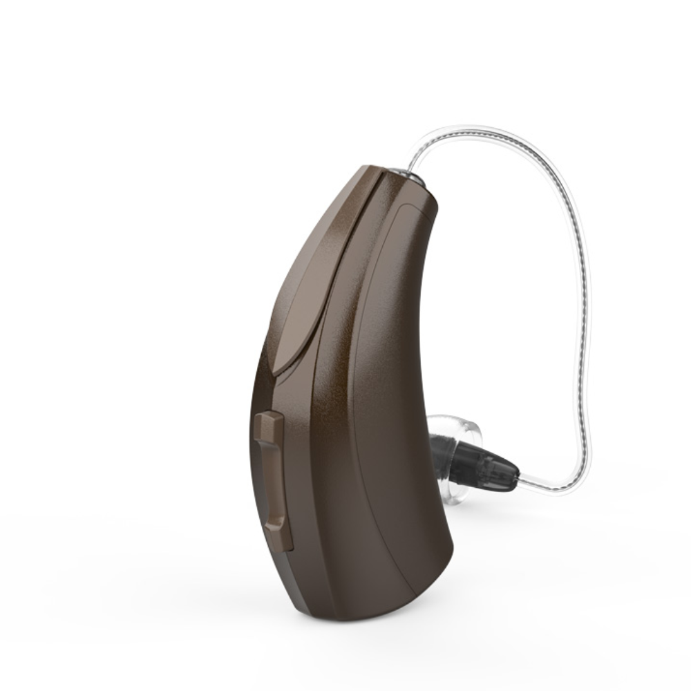 Evolv AI 2000 RIC R Chestnut brown Hearing Aids