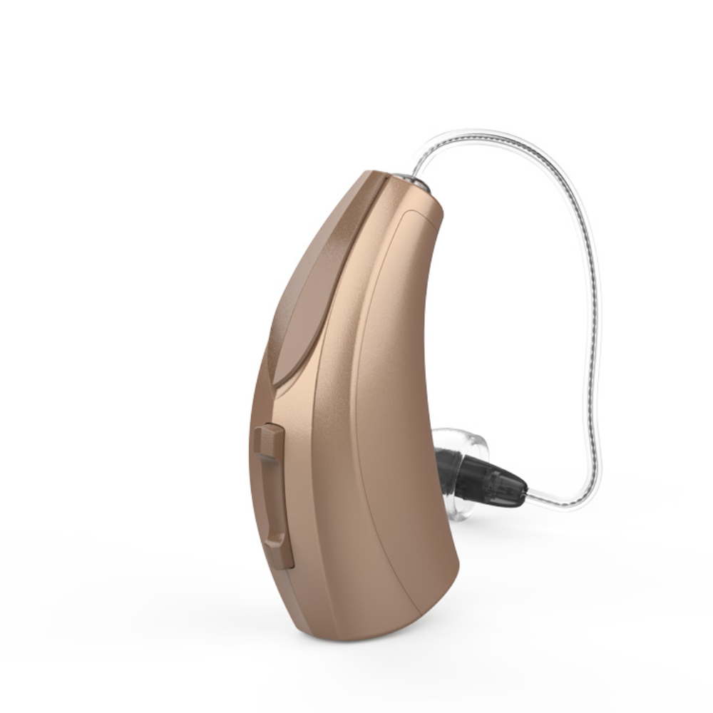 Evolv AI 1600 RIC R Champagne Hearing Aids